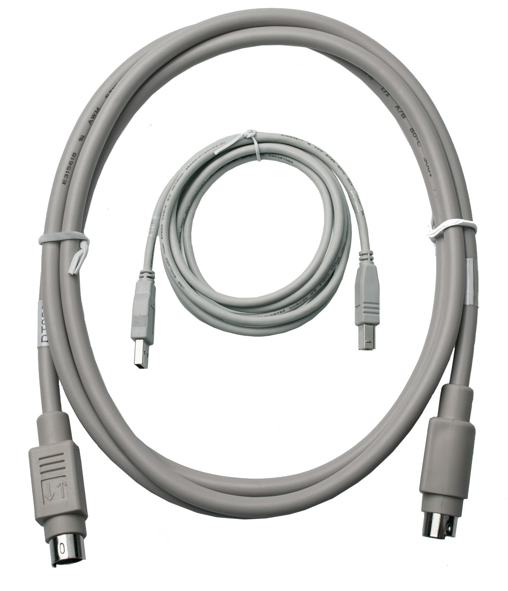 Fourier DT315 Kabel-Set für Nova 5000 mitr 4x Sensorkabel DT022 (8-pin mini-Din) und 1x DT180 (USB-BUSB-A) DT180