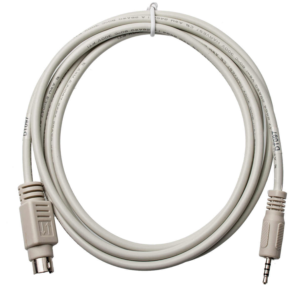 Fourier DT097 Sensorkabel ca. 1,5 m für EcoLogXL 2,5 Klinke auf 8-pin mini-DIN 