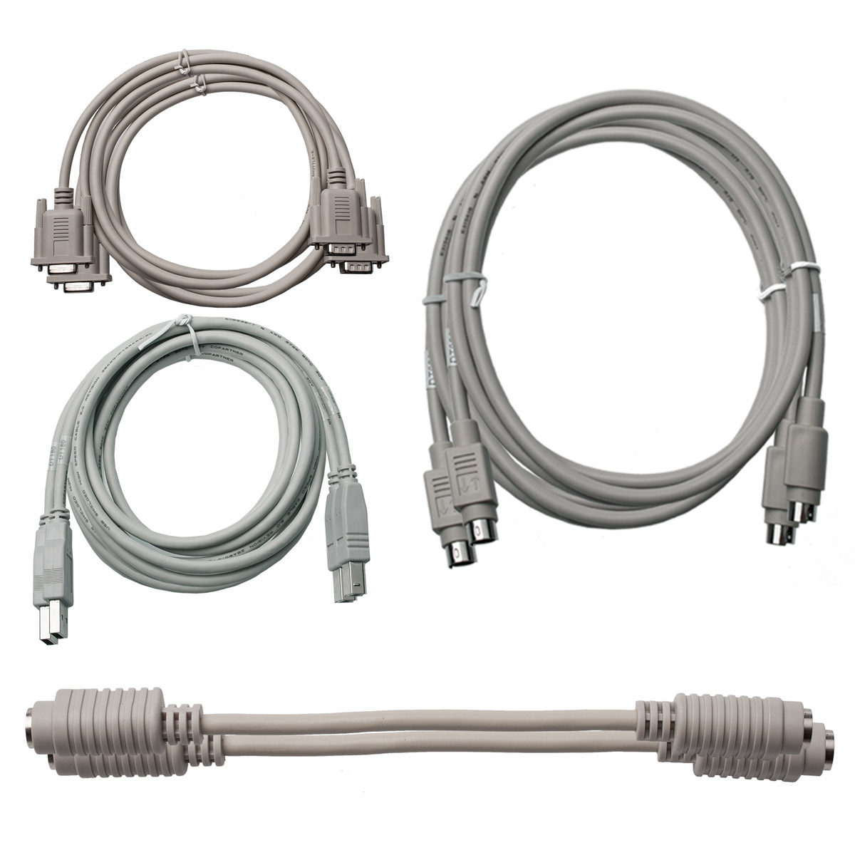 Fourier DT170 Kabelset für MultiLogPro 4x Sensorkabel, 1x USB (USB-B-USB-A) 1x seriell 9-polig (w-m) 