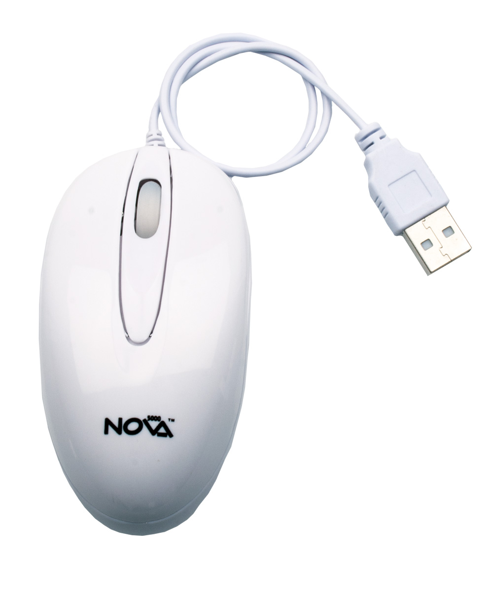 Fourier Mini-USB-Maus weiß für NOVA5000 