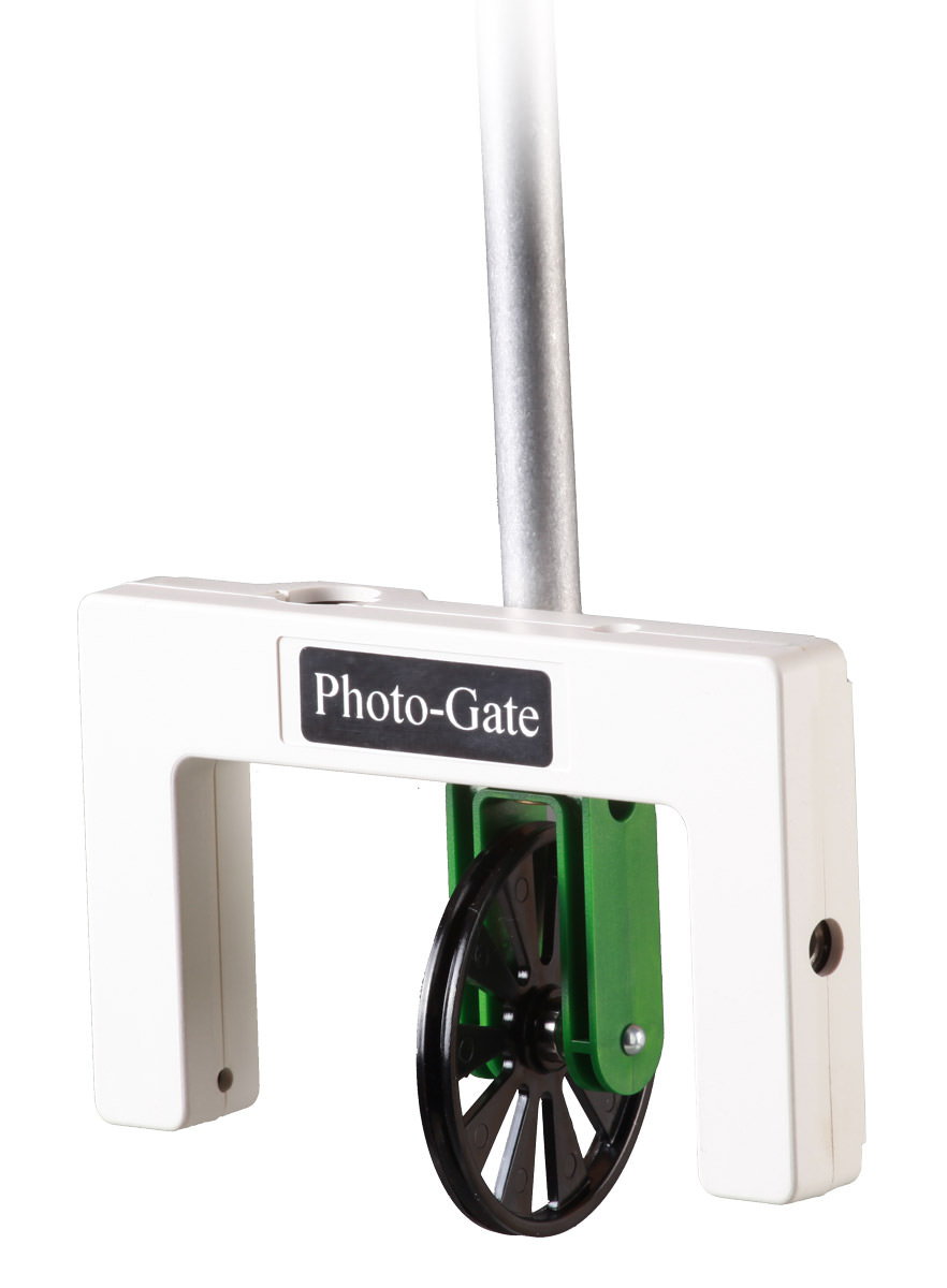 Fourier DT122A Superrolle/Speichenrad mit Fotoschranke und Stativstange, Messbereich 0 bis 99 m/s 