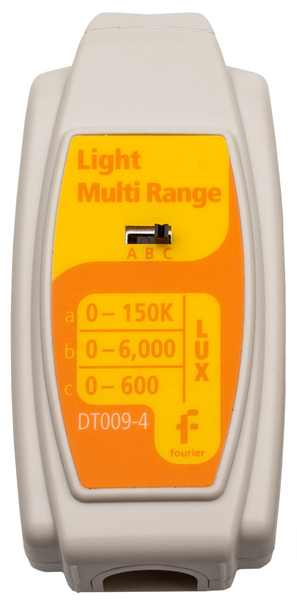 Fourier DT009-4 Mehrbereichs-Lichtstärke-Sensor, Messbereich 0 bis 600 / bis 6.000 / bis 150.000 lux 